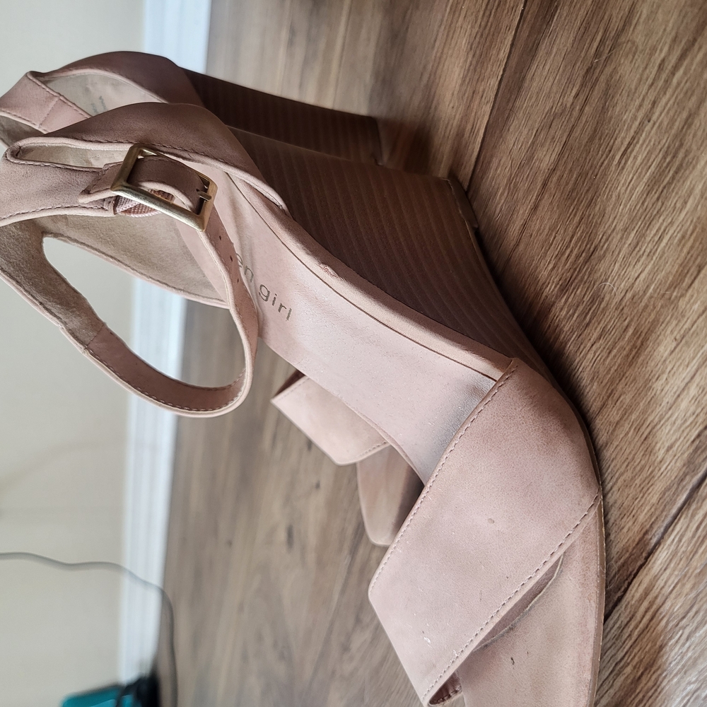 Madden Girl Light Pink Wedge